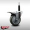 Service Caster 4'' SS Gray Poly Swivel 3/4'' Expanding Stem Caster Total Lock Brake SCC-SSEXTTL20S414-PPUB-34 - alternate 4